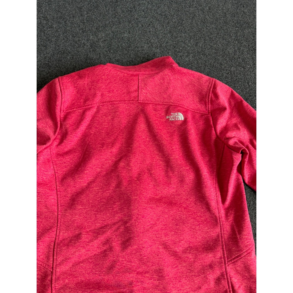 The North Face Womens Pink Heather Full Zip Softshell Jacket XL  Fleece Lined - Picture 5 of 5
